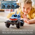 LEGO 42134 Technic Monster Jam Megalodon, Jouet de Voiture , 2 en 1, Truck et Low Racer Lusca, Vehicule a Retrofriction, pour-2