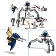 LEGO® 75372 Star Wars Pack de Combat des Clone Troopers et Droïdes de Combat, Jouet avec Speeder Bike et Figurine-2
