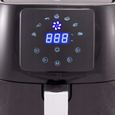 Friteuse à air chaud Masterchef numérique 4,5 L sans huile 1400W 80 - 200°C Minuterie Noir-2