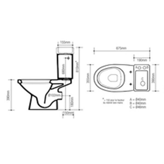 Alterna Pack Wc Avec Lave Mains Integre Doppio 2 Blanc Achat