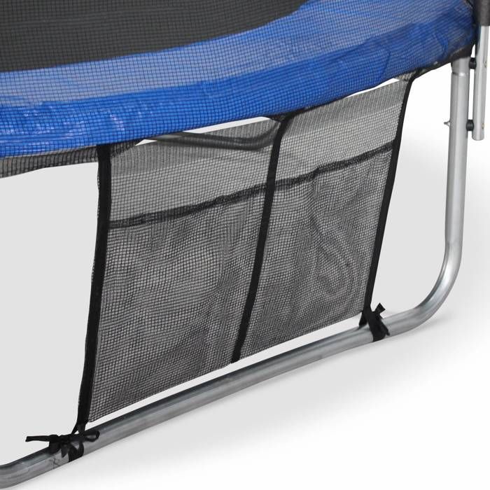 Accessoires de trampoline : bâche, filet, coussin et kit d'ancrage