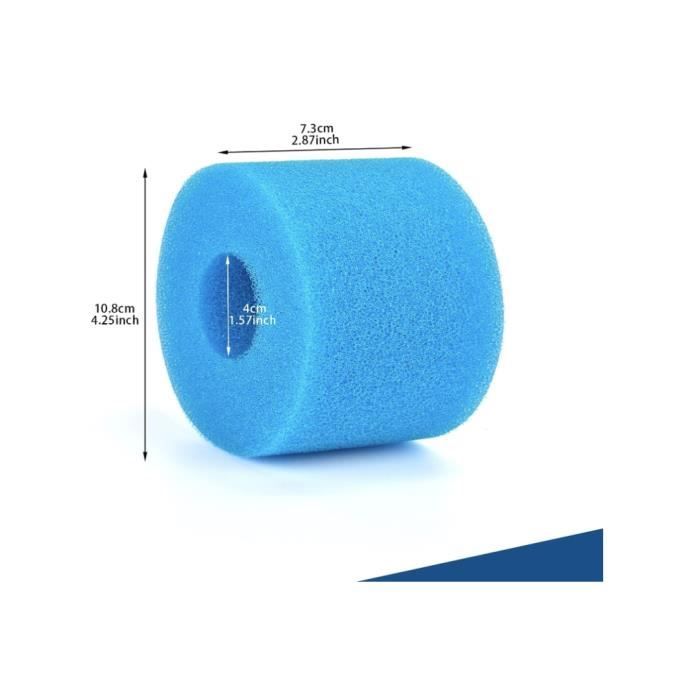 Frites de Piscine en Mousse Lot de 4 Grandes et Creuses idéales pour la Natation Souples et légères parfaites pour Les Jeux d'eau des Enfants 6, 5 x 150 cm Bleues