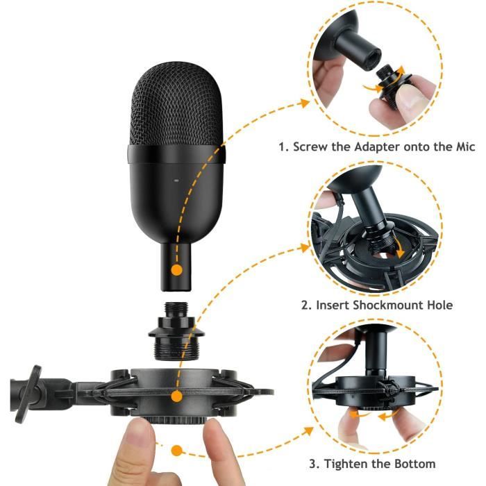 Razer Seiren Mini Boom Arm with Anti - Ejection Protection, Damper ...