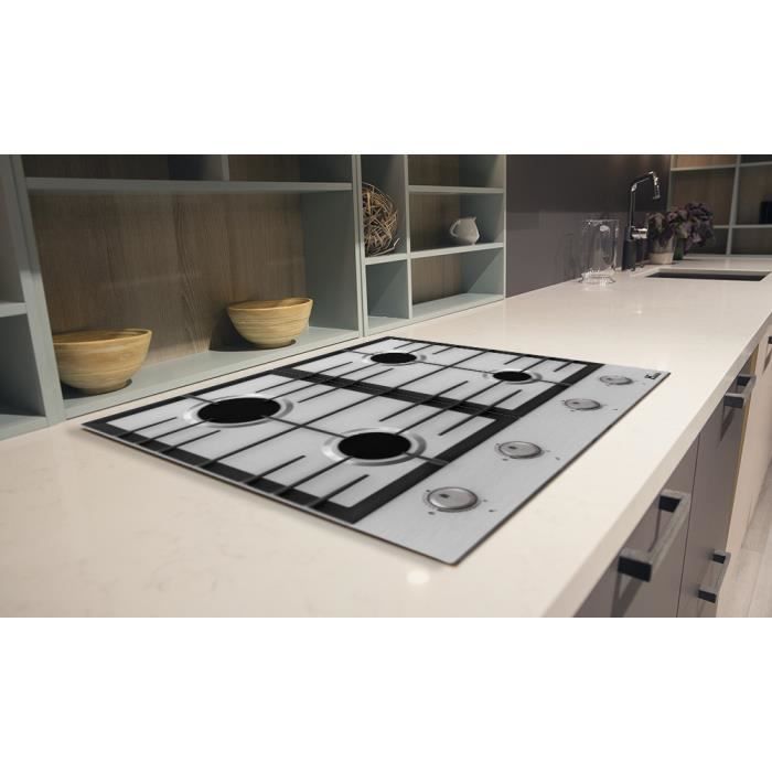Table de cuisson 4 Foyers Gaz Encastrée 60 cm – Inox – L 58xl 51xH