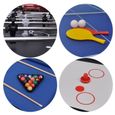 HLC-Table Multi Jeux 4 en 1 Pliante-Babyfoot-Billard-Hockey-Tennis de Table-121.5*61*81.3cm-3