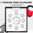 Taurine en poudre - 500 g - Solubilité optimale - Vegan - Pure & sans additifs-3
