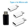 3 X Adaptateur Micro USB vers USB C (USB type C) - Blanc-3
