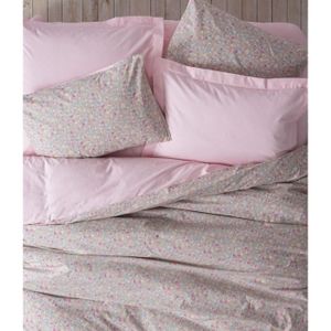 Sedefen Housse de Couette Fleurie 220x240cm Rose Floral Fleurs Ado