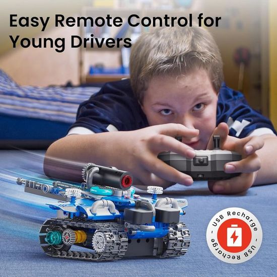 YOOHBERRYS Robot Technic 5-en-1 Pour Enfants – Jouet De Construction Programmable Avec Télécommande Et Appli, Cadeau Idéal Pour Garçons De 6 à 12 Ans