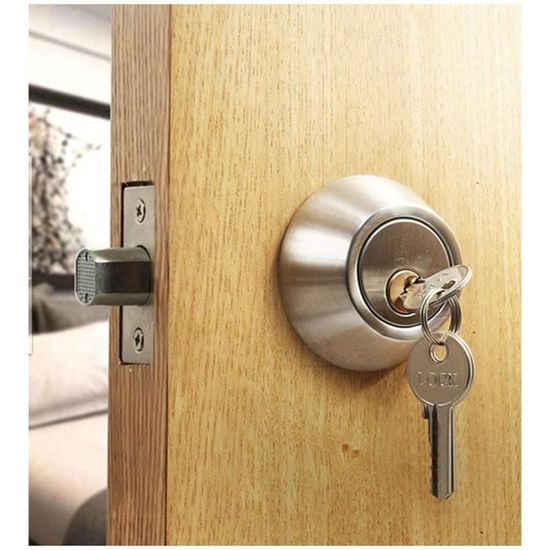 Verrou De Tiroir Intérieur à Pousser - Pêne Rond 180mm - Serrure KeyMet - Neuf
