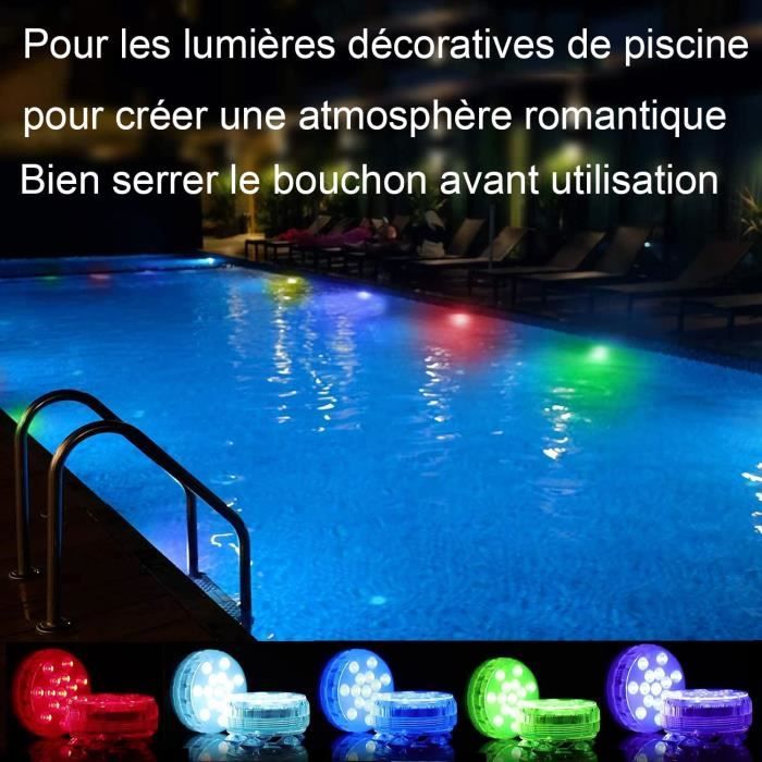 Lumière de piscine LED submersible, lumière LED pour salle de bain 