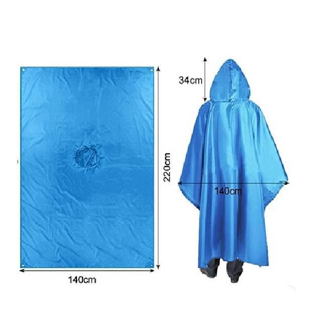 Rain Cape Cape De Pluie Ultra Legere Poncho De Pluie Ultra Léger Unisexe  Portable Imperméable Respirant