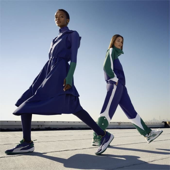 Chaussures de basketball indoor femme Puma Rise Nitro June Ambrose patriot blue vert fonc 47