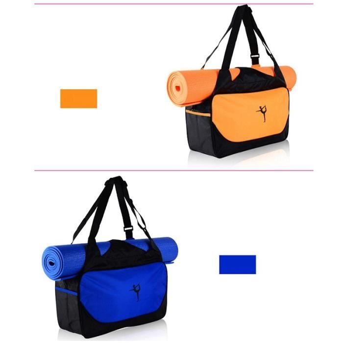 Sac De Yoga Grande Capacité - Tissu Oxford Imperméable, Rose, Bandoulière Réglable, Pour Tapis Et Accessoires