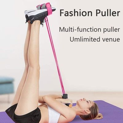 Sangle De Traction Multifonction Rose - Fitness, Pilates, Yoga, Gainage - Résistance NBR