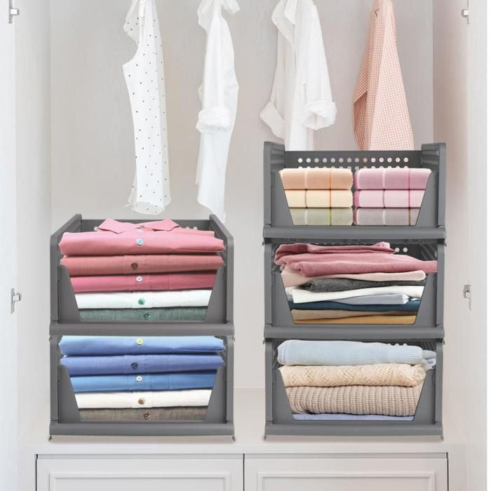 Boite Rangement Vetement, 3Pcs Organisateur De Tiroir Organisateur