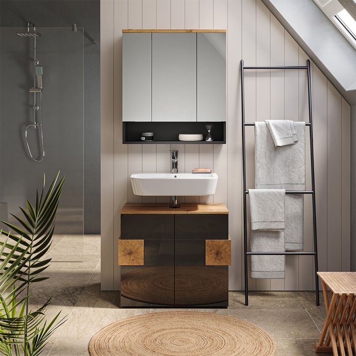 Test : meuble de rangement salle de bain Vicco Maris béton/blanc