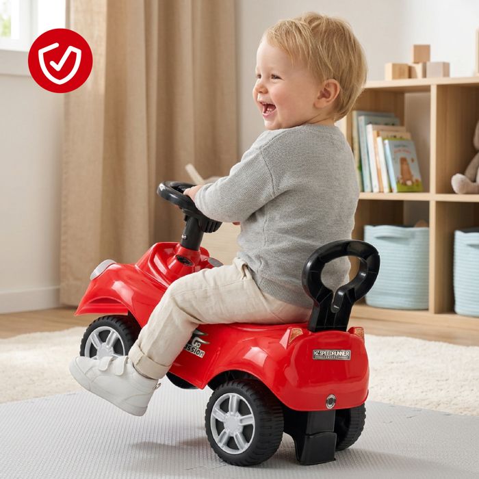 TWISTCAR Porteur Enfants/Adultes - 120 Kg - Roues Caoutchouc Lumineuses - Sans Piles Ni Moteur - Mouvement De Volant - Dès 3 Ans