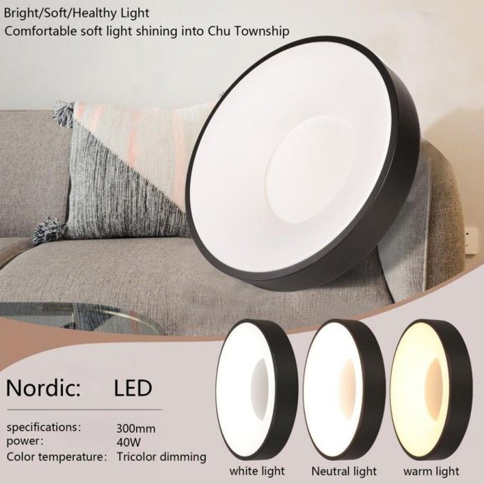 Luminaire LED Noir 30°Blanc Chaud 1w 220v Point de Lumière Réglable