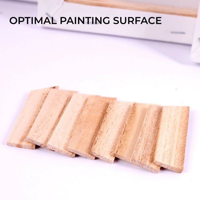 Lot De 48 Toiles à Peindre 28x35,5 Cm - Toile De Coton Prégessée Pour Acrylique, Huile, Aquarelle, Idéale Débutants Et Enfants