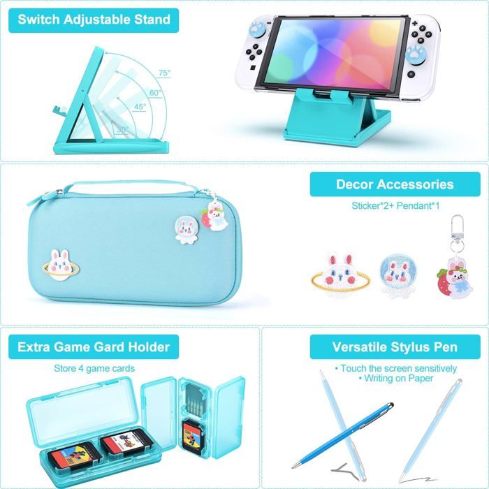 Etui Pour Ns Switch - Switch Oled Housse De Transport Rigide Version