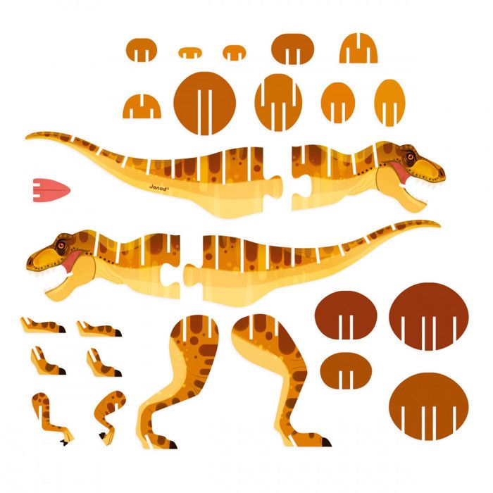 Puzzle 3d maquette en bois - Dinosaure T Rex - jeu de construction Puzzle 3d maquette en bois - Dinosaure T Rex - jeu de construction