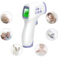 Thermometre Infrarouge Thermometre Medical Sans Contact pour Bébé / Adulte Thermometre Digital Multifonction avec Ecran LCD-0
