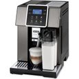 De'Longhi Perfecta Evo Machine à café automatique en grain, expresso, cappuccino, ESAM420.80.TB, titane, noir-0