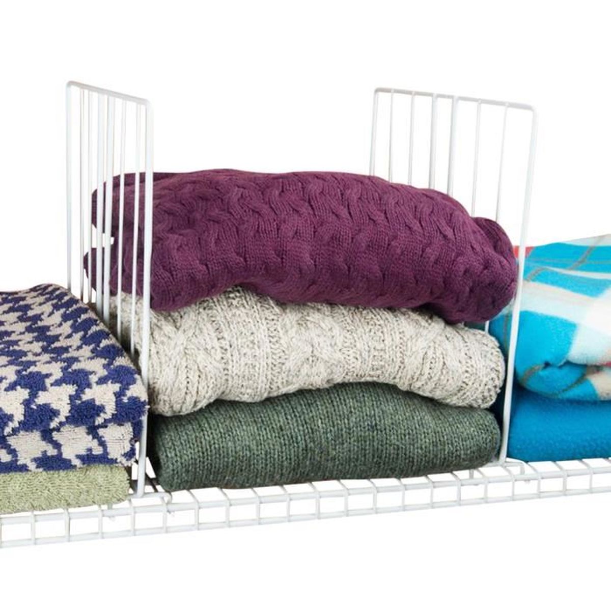 Evelots Separateurs Pour Etageres Metalliques Rangement Vetements Pack De 8 Achat Vente Tiroir Coulissant