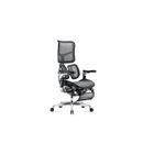 Diablo Brave V-Kinetic Chaise de Bureau Ergonomique Fauteuil de Direction Repose-Pieds Accoudoirs 5D (Noir)