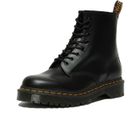 Bottes Femme - DR MARTENS - 1460 BEX - Cuir Noir - Lacets - Semelle Caoutchouc