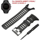 TEMPSA Bracelet de montre - SUUNTO - Ambit 3 PEAK - Caoutchouc - Ajustable - Inclus tournevis