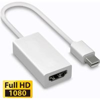 Câble adaptateur Mini Display Port DP vers HDMI pour Macbook Pro Air 1080P white