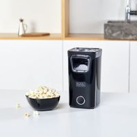 BLACK+DECKER BXPC1100E - Machine à pop corn sans huile,format compact,prêt en 3 min,Noir