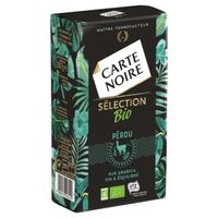 LOT DE 10 - CARTE NOIRE - Pérou Café bio moulu - paquet de 250 g