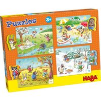 Puzzles Les saisons - HABA - 60 pièces - Mixte - Enfant - Paysage et nature