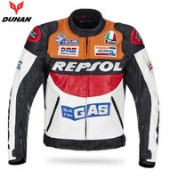 Duhan Moto GP moto Repsol Racing cuir blouson orange de haute qualité