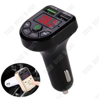 TD® Transmetteur FM de voiture Double USB Bluetooth 4.1- Chargeur Kit mains libres voiture Transmetteur FM Lecteur MP3