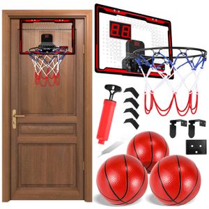 PANIER DE BASKET-BALL Tubiaz panier de basket d'intérieur pour enfants avec tableau de bord électronique et son Mini PANNEAU DE BASKET
