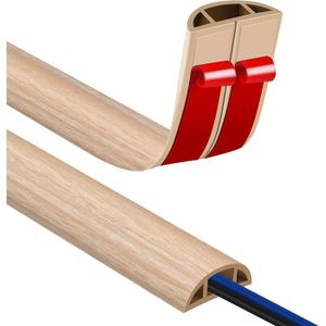 Goulotte Câble PVC Blanc - 60x110 Mm - Longueur 1 M - Avec Trous De Montage