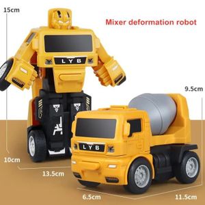 ROBOT - ANIMAL ANIMÉ Camion malaxeur - MKTOYS – Robot de Transformation