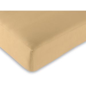 Drap housse - 120 x 190 cm - 100% coton - 57 fils - Made In France - Taupe  - Cdiscount Maison
