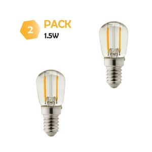 AMPOULE - LED Lot de 2 ampoules LED filament E14 1.5W (equiv. 15