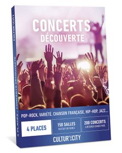 COFFRET SÉJOUR Cultur'In the city - Coffret Cadeau - 4 Places - Places de concerts découverte