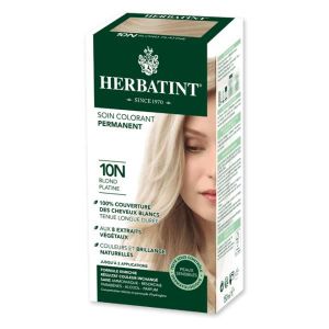 COLORATION Herbatint Soin Colorant Permanent Couleur Blond Platine 10N 150ml