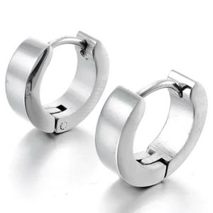 6 Paires Boucle d oreille en forme de vis Acier Inoxydable Boucle dOreille Anneau Homme Femme Ronde Noir Boucle Clou dOreille Ronde Piercing Pendentif R/étro