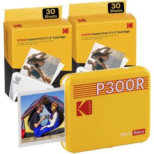 IMPRIMANTE Kodak Mini 3 Retro Yellow, Imprimante Photo Portab