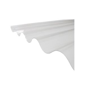 ACCESSOIRE TOITURE Plaque PVC ondulée - L: 1.52 m - l: 92 cm - Transp