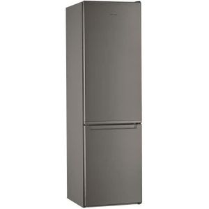 RÉFRIGÉRATEUR CLASSIQUE Réfrigérateur congélateur bas WHIRLPOOL W5911EOX - 372L (261 + 111) - Froid statique - L 59,5 x H 201,1 cm - Inox