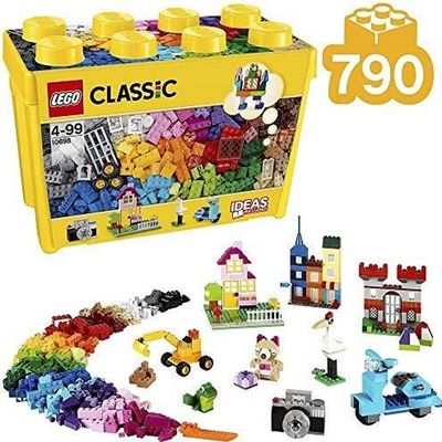 Jeu de Construction LEGO Classic Boite de briques creatives deluxe 10698 33 couleurs differentes Cdiscount Jeux Jouets